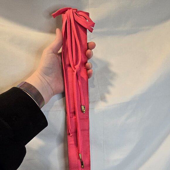 Vintage 40's-50's Paul Sachs Original Dress Pink Size 18 Matching Belt - Picture 10 of 16